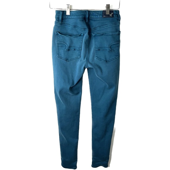 AMERICAN EAGLE BLUE/GREEN JEANS E9 - Picture 3 of 4
